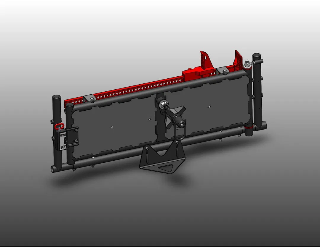 HL65000-B – WILCO OFFROA Jack Mount, For Hi Lift Jack Mounts Jack To Vertical Tiregate Black Steel With Mounting Brac...